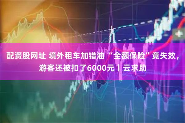 配资股网址 境外租车加错油 “全额保险”竟失效，游客还被扣了6000元丨云求助